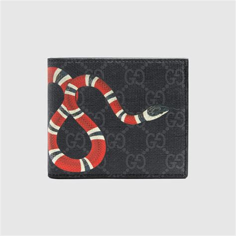 felpa gucci etsi|GG Supreme Black Kingsnake Print Large Wallet .